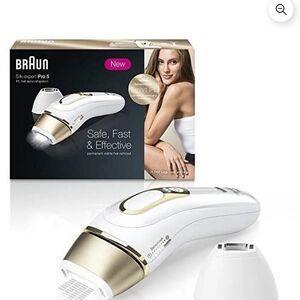 Braun Silk-expert Pro 5 IPL Hair Removal System - White and Gold